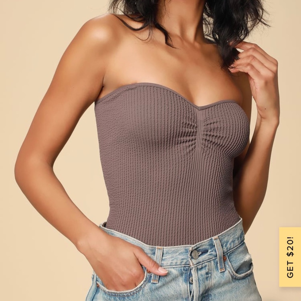 Free People Dusty Purple Bodysuit